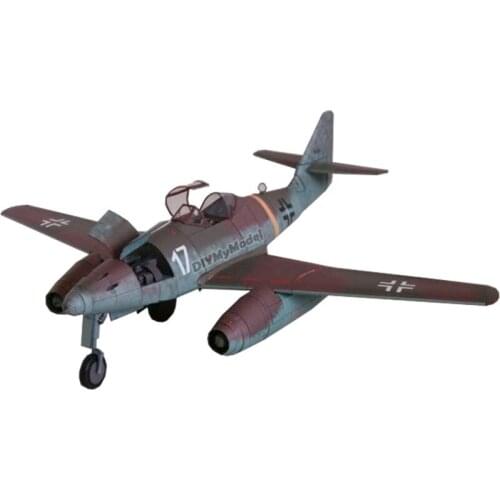 German Me-262 Fighter 1:33 GPM Version DIY 3D Paper Card Model Building Sets Construction Toys Educational Toys Military Model