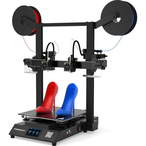 Tronxy IDEX FDM 3D Printer GEMINI S Multi color 2 color 2 Head Independent Dual Extruder Large 3D Printing Machine