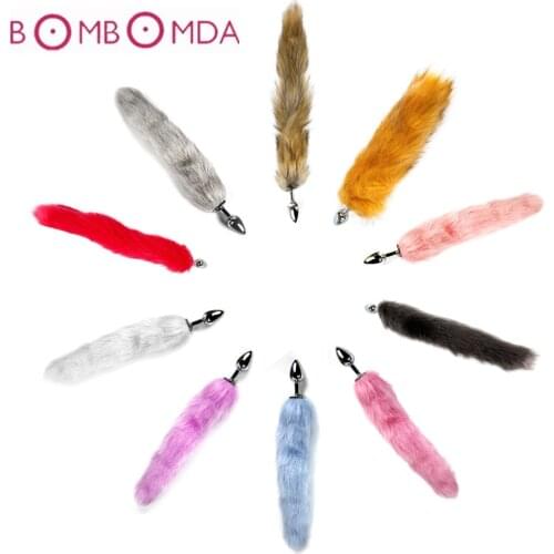 Metal Feather Anal Toys Fox Tail Anal Plug Erotic Anus Toy Butt Plug Sex Toys For Woman And Men Sexy Butt Plug Adult Accessories