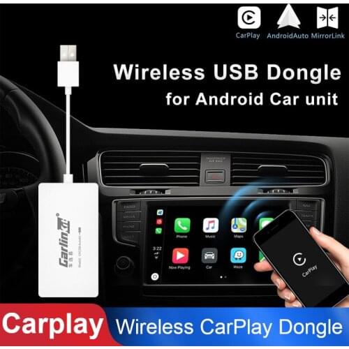 Wireless Bluetooth Smart Link Apple CarPlay Dongle for Android Navigation Player Mini USB Carplay Stick with Android Auto