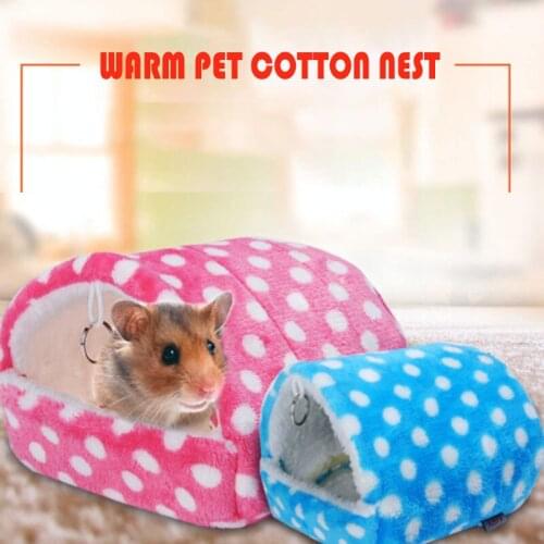 Pet Cages Hamster Hedgehog Squirrel House Bed Guinea Pig House Warm Hanging Cage Hamster Nest Sleeping Bag