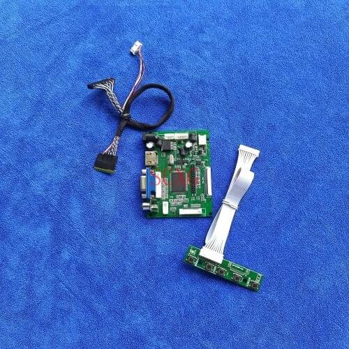 1024*600 40-Pin LVDS DIY Kit laptops LCD screen controller drive board HDMI-compatible VGA AV 60Hz LED Fit LTN101NT06/LTN101NT07