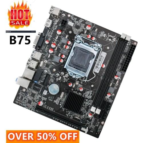 Brand New B75 PC Motherboard LGA 1155 Socket DDR3 Dual Channel 16G Memory Desktop Mother Board ATX For Intel Core i7 i5 i3