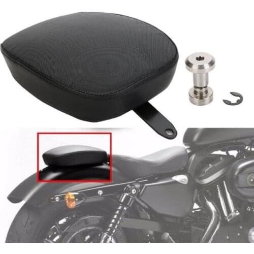 Motorcycle Rear Passenger Seat Leather Pillion For 2010-2015 Harley Sportster Forty Eight XL1200X 1200V 72 48