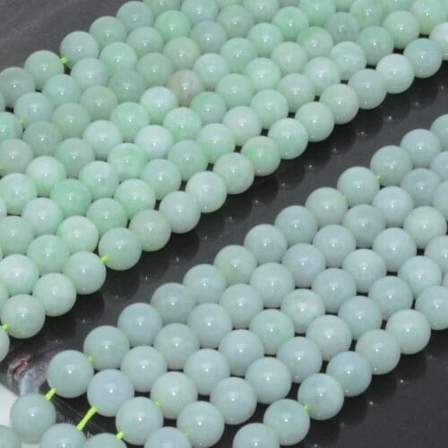 Natural Average Color Burma Jade Loose Round Beads 8mm,10mm