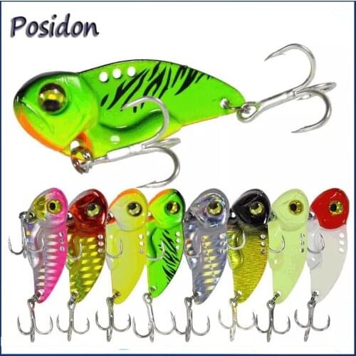 Posidon 8g/15g/20g Metal JIgging Lures VIB Hard Metal Bait Fishing Jig Lure Sinking Artificial Bait Wobbler Vibrate Pesco