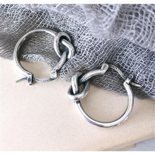 Miuoxion Retro Simple Knotting Earrings Fashion Personality Punk Party Jewelry For Women Feature Namour Charm Gift All Seasons