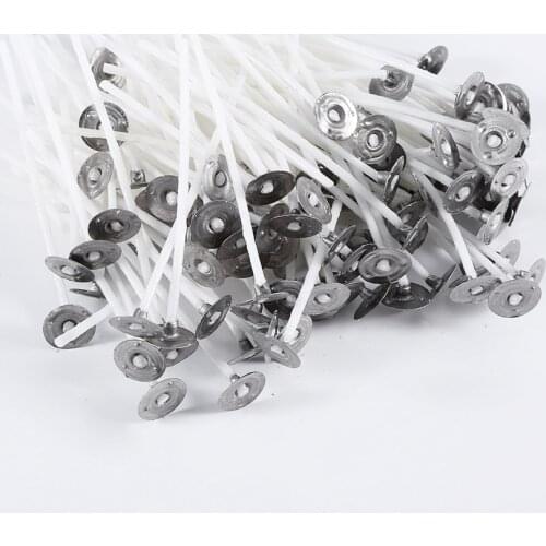 100pcs/bag Pure Cotton Core Candles Wicks 8/10/12/14/15/20cm DIY Candle Making Pre-waxed with Oil Wicks for Party Supplies