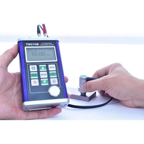 Ultrasonic Thickness Gauge/ultrasonic thickness with TM-08 ultrasonic transducer probe TM210B Metal housing