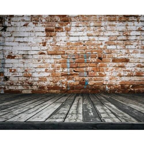 Vintage Graffiti Brick Wall Wood Plank Birthday Party Party Backdrop Baby Shower Room Decor Photo Booth Studio Prop