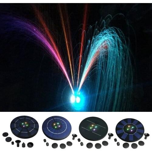 Solar Water Fountain Pump Built-in Battery for Bird Bath Garden Patio Decor