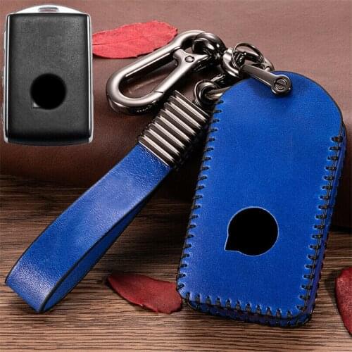 High-Quality Leather Remote Smart Key Fob Case Cover Key Holder Protector For Volvo XC90 S60L S90L xc60 XC40 V90