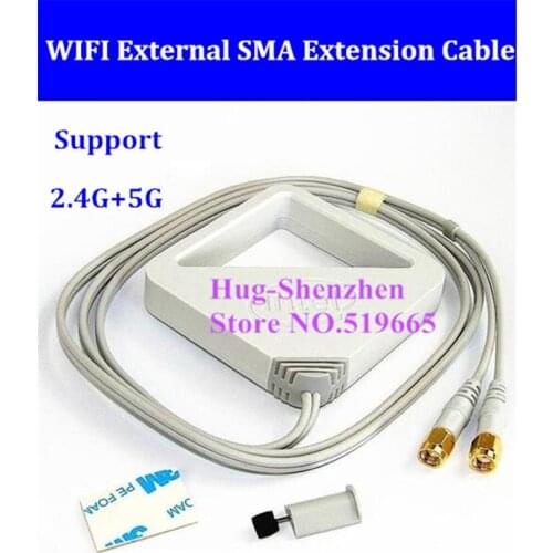 Wifi External SMA connector extension cable desktop for inter 7265 7260 8265 dual band AC wireless card support 2.4G/5G