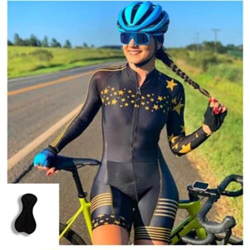 Womens Breathable Custom Skin Suit, Cycling Professional Long Sleeve And Shorts Suit, Triathlon Wear Triathlon Jumpsuit Sets
