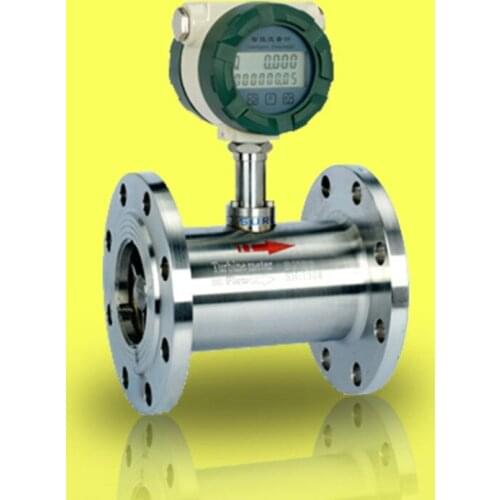 Liquid gas intelligent sanitary tap water methanol pipeline type high precision digital display turbine flowmeter