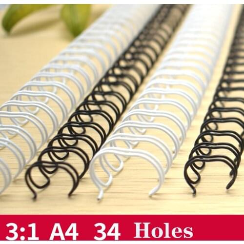 50pcs Metal YO Double Coil Calendar Binding Double Coil Notebook Spring Book Ring O Type A4 Binding Machine