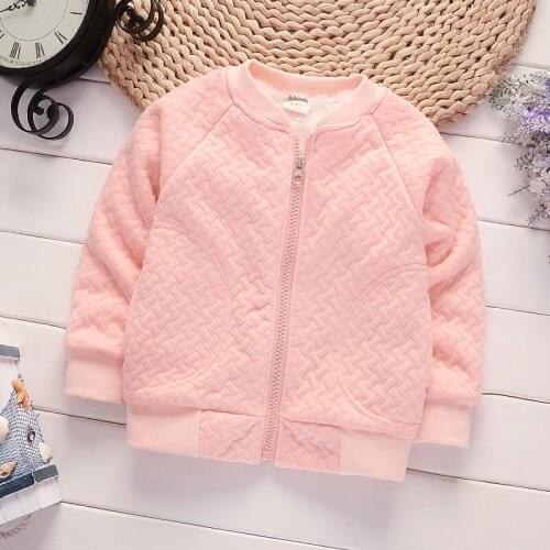 BibiCola girls autumn winter Jackets kids boys casual thick parkas Infant children baby wear cotton shirt late autumn outwear