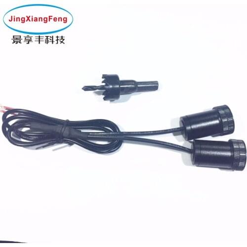 JingXiangFeng Case For Mitsubishi 12v 5W Led Car Ghost Shadow Light Logo Decorative Accessories Emblem Welcome Door Light 3D