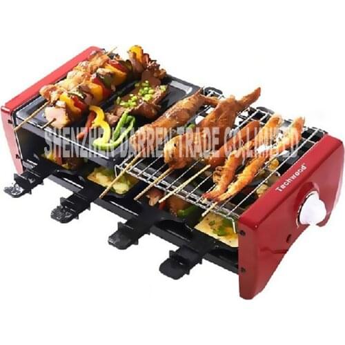 Electric oven TW-108 Portable Barbecue Grill Double-deck Electric Smokeless Grill For Family/Party/Outdoors Picnic Grill Machine