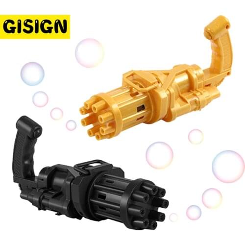 Lectric Bubble Gun Toy Gatling Automatic Bubble Machine Cool Gift Soap Water Bubble Maker Kids For Summer Outdoor Activities