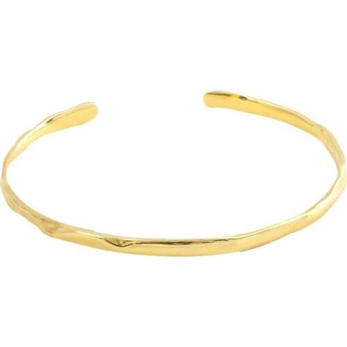 Soild 14k gold real gold Classic Bracelet Bangles Fit Women Brand Beads Charm DIY Fashion Shine luxury jewelry