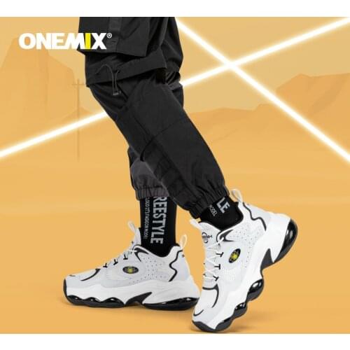 ONEMIX Womens High-end Running Shoes Increase 7 Cm Air Cushion Platform Shuhe Street Sports Shoes Reflective Walking Sneakers