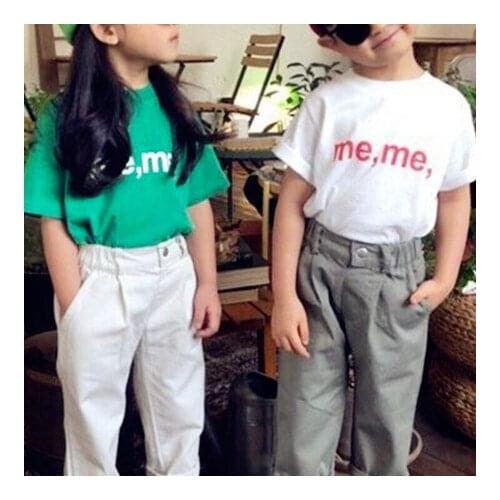 Summer 2020 boys and girls short-sleeved T-shirt