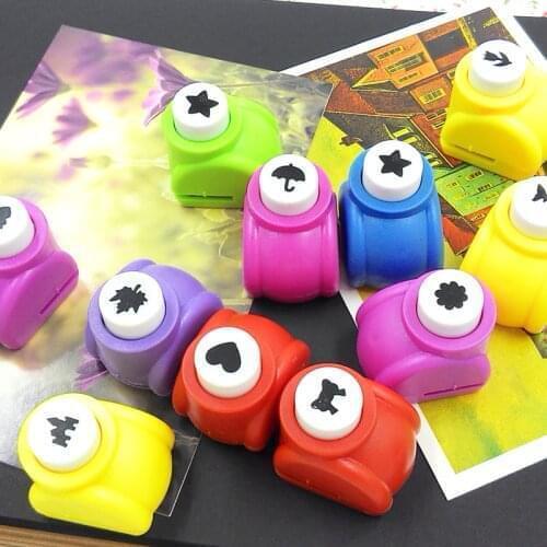 Mini Scrapbook Punches Handmade Cutter Card Craft Printing DIY Flower Paper Craft Punch Hole Puncher Shape Drawing Toys