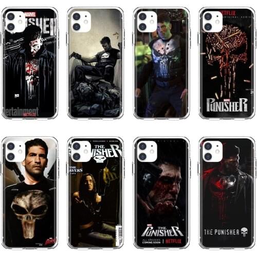 Soft Bag Case For Xiaomi mi Redmi Note 3 4 4X 5 6 7 8 8t 9 9s 9t 10 pro lite The-Punisher-Season-1