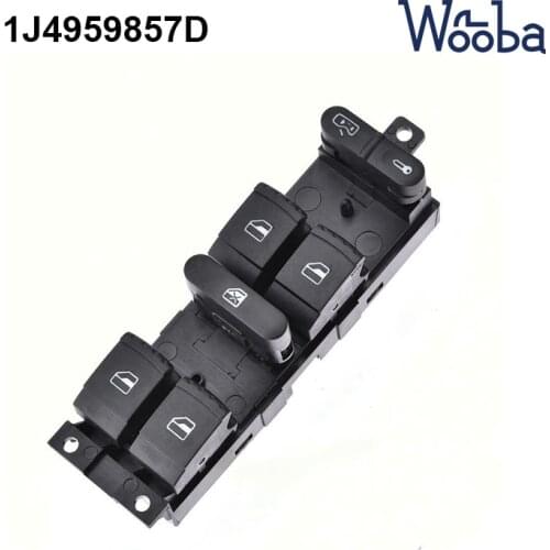 High Quality Electric Control Master Window Switch For VW Golf Jetta Passat 2002-2006 Window Lifter Switch Button 1J4959857D