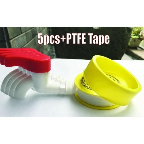 4pcs plastic pvc water Faucets with one pieces PTFE