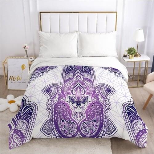 Customize 3D Duvet Cover with Zipper Comforter/Quilt/Blanket Cover 155x220 200x220 Bohemia Bedding Drop ship