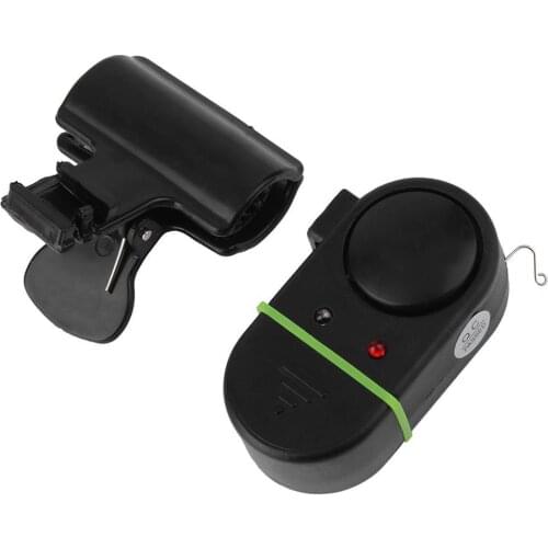 Fishing Fish Bite Alarm Electronic LED Light Clip-on-Night-Buzzer on Fishing Rod with Loud Siren Daytime Night Sound Indicator
