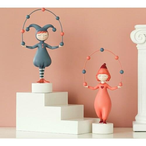 Modern home decoration accessories Cute Conch Girl Decoration Resin Bedroom Desktop Childrens room decor Girl Statue Sculpture