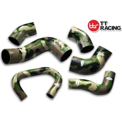 TT1462MGR - Mitsubishi LANCER EVO 7 8 CT9A Turbo 4G63 SiliconeInter cooler Hose Kit CAMO