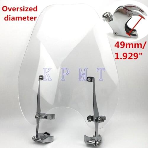 Motorcycle Windscreen For Harley500 Street750 72 Sportster 1200N C R L 88-11 X48 72 XL883N 86-10 Windshield