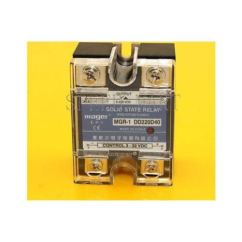 High Quality 40A Solid State Relay SSR DC-DC 40A 3V-32V DC 5V-220V DC