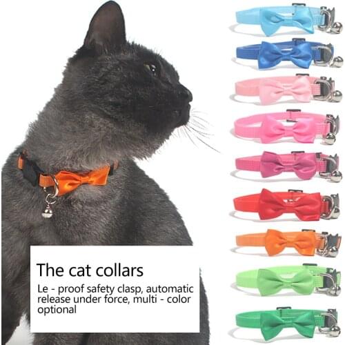 1pcs Pet Collar Tie Adjustable Size Suitable For Cats And Small Dogs Pet Supplies Cat Tie Seat Belt Buckle Pet Accessories