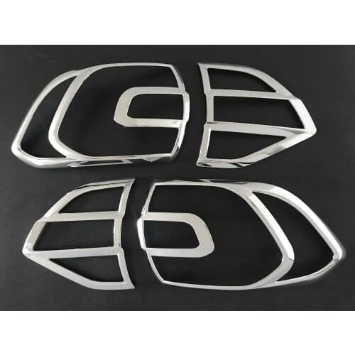 2016 For Ford Everest Accessories ABS Chrome Tail Lights Cover Parts For FORD Everest 2016 2017 Endeavour Decorative Parts
