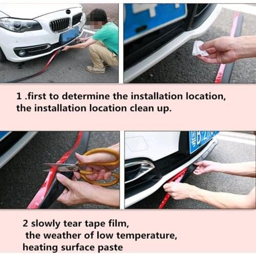 2018 hot Carbon Fibe Car Front Bumper Lip Kit FOR Peugeot 208 508 301 306 408 106 107 607 405 806 807 605 4008 205 Megane 2 3