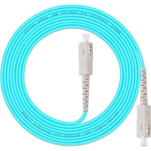 5PCS/lot SCUPC -SCUPC OM3 Fiber Optic Patch Cord 10G 50/125 Fiber Cable Multimode Simplex Optical Jumper Optical cable jumper