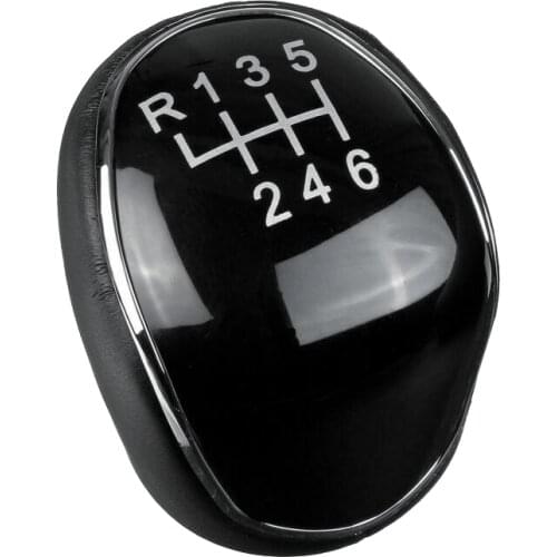6 Speed Car PU Leather Gear Shift Knob Shift Lever for Ford Mondeo IV S-MAX C-MAX Transit Focus MK3 MK4 Kuga