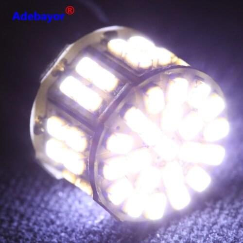 6X 1156 p21w BA15S 50 SMD 1206 3020 LED Back up Reverse Tail Brake Light Bulb turn signal stop led 12V White Fee shipping