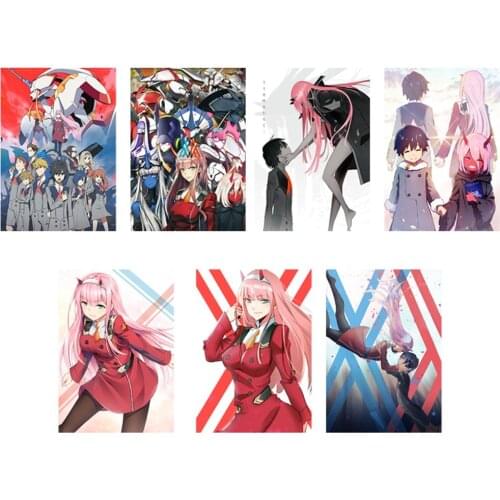 Anime Manga Darling In The Franxx Wall Scroll Painting 30*42cm Picture Wallpaper Stickers Poster