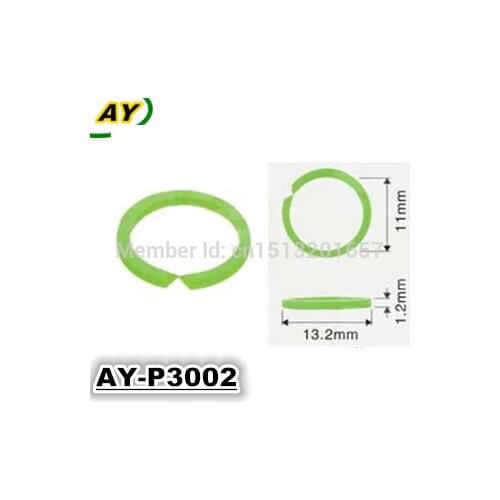 Free shipping 100pcs fuel injector oring seal plastic retainer for fuel injector repair kits (AY-P3002,13.2*1.2*11mm)