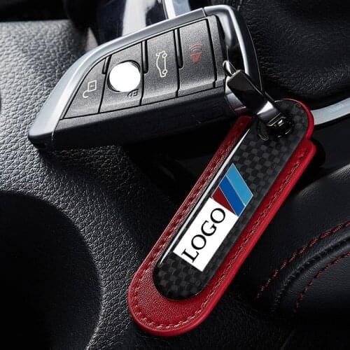 Carbon Fiber Car Key Case Cover Key Ring For Bmw F20 G20 G30 X1 X3 X4 X5 G05 X6 Accessories Car-Styling Keychain