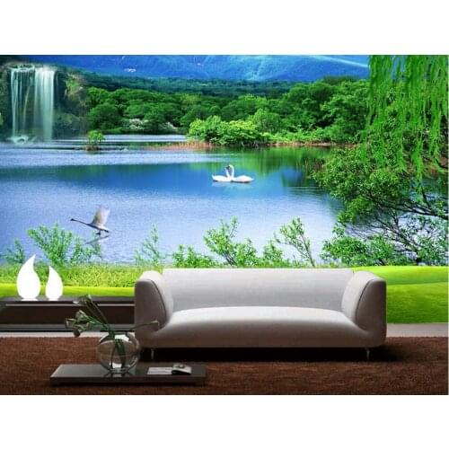 Fantasy wallpaper 3d Home Decoration Natural landscape background wall window mural wallpaper