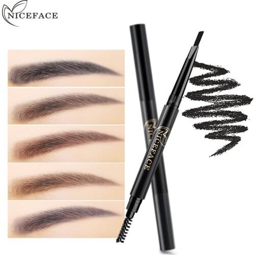 NICEFACE Brand Eyebrow Pencil Eyebrow Enhancer Long Lasting Makeup Pencil Eye Waterproof Eyebrow Brush Make UP Tool