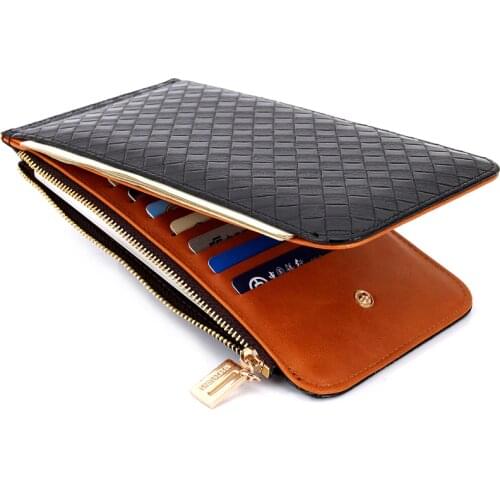 Modoker PU Leather Wallet for Women Designer Wallets Famous Brand Women Purse Luxury Bag Fashion Waterproof Satchel Long Daypack