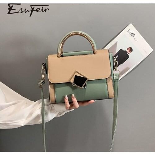 Panelled Patchwork Small Women Handbag 2020 Fashion Female Shoulder Bag Casual Flap Women Crossbody Messenger Bag ins Ladies Bag